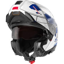 Schuberth C5 Çeneden Açılır Kask (Globe Mavi)