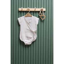 Unisex Müslin Kruvaze Badi – 0-12 Ay | %100 Pamuk