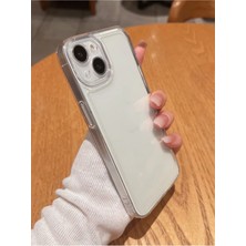 Iphone 15 Plus Kılıf Lüks Şeffaf Kalın Silikon Kamera Koruma Yumuşak Kapak