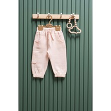Unisex Müslin Kargo Cepli Pantolon – 6 Ay - 3 Yaş | %100 Pamuk