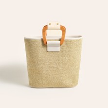 Burgaz Rafya Çanta 40X38X12 cm Natural