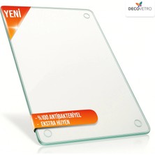 Decovetro Cam Kesme Tahtası ve Sunumluk ve Sunum Tablası Natural Saydam 30X40 cm