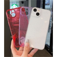 Iphone 13-14 Uyumlu Şeffaf Kılıf Simli 2.0mm Darbeye Dayanıklı Silikon Yumuşak Kapak
