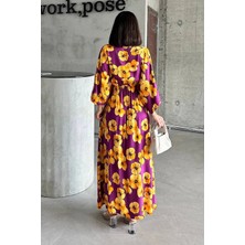 Çiçek Baskılı Elbise