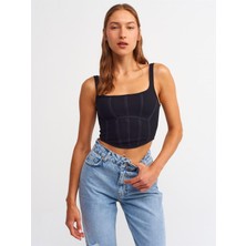 Kadın Siyah Korse Top 3793