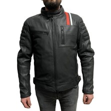 Venom Mustang Deri Mont (Siyah-Kırmızı)