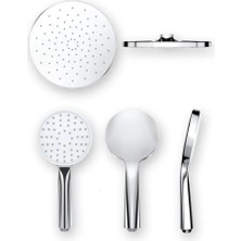 Valtemo Evora White Round Beyaz Duş Takımı Paneli VS-1230