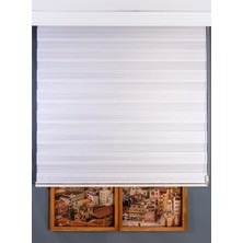 Simli Pudra Zebra Stor  Perde