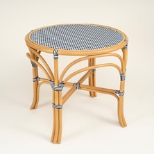Java Rattan - Synthetıc Yemek Masası 86X86X76 cm Mavi