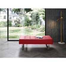 Metal Ayaklı Bench - Suni Deri Döşeme 45*120 cm Yükseklik 40 cm
