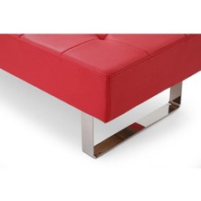 Metal Ayaklı Bench - Suni Deri Döşeme 45*120 cm Yükseklik 40 cm