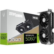 Zotac Geforce Rtx 5060 Tı Gamıng Twın Edge 8gb Gddr7 128BIT Dlss 4 Ekran Kartı