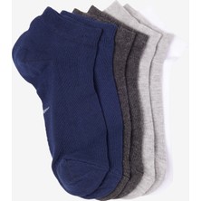 Pamuklu 5'li Paket Esnek Patik Çorap