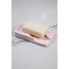 Elite Mermer Desenli Banyo Mutfak Tuvalet Beton Katı Sabunluk Su Giderli Süzgeç Model 8X13 cm 1 Adet