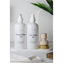 Elite Beyaz Uzun Stantlı Sıvı Sabun Bulaşık Deterjan Fırçalı ( Beyaz Kapaklı) 1 Adet