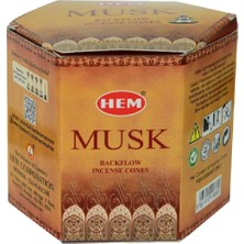 Elite Musk Back Flow Cones - Misk Kokulu 40 Adet Geri Akış Konik Tütsü 1 Adet