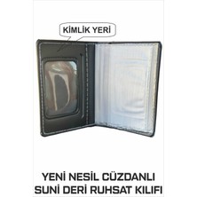 Tay Promosyon Yeni Nesil Cüzdanlı Ruhsat Kılıfı (Kimlik, Kredi Kartlı Deri) Siyah 1. Sınıf Kalite 1 Adet