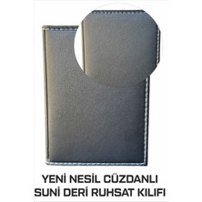 Tay Promosyon Yeni Nesil Cüzdanlı Ruhsat Kılıfı (Kimlik, Kredi Kartlı Deri) Siyah 1. Sınıf Kalite 1 Adet