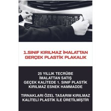 Tay Promosyon Oto Plakalık Yazısız Boş Siyah 1 Adet Kırılmaz Esnek Plakalık