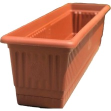 Elite Uzun Balkon Saksı 71 cm / Plastik Balkon Cicek Saksisi 1 Adet