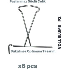 Voll Blume P2 6 adet Çadır Kazığı Çadır Demiri Voll Blume Mukavemetli Paslanmaz Çelik Gümüş Gri Çakısı Zemin Için Branda ve Çadır Aksesuarı 6 mm