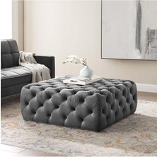 Kapitoneli Kare Puf/bench/orta Sehpa 90*90CM Yükseklik 40 cm