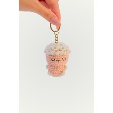Amigurumi Anahtarlık El Yapımı Anahtarlık Kuzu Figürlü Anahtarlık Doğal Çanta Süsü