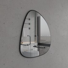 Asimetrik Duvar Aynası - Modern Mdf Çerçeveli, Yatak Odası & Salon Dekoru (AYP179)