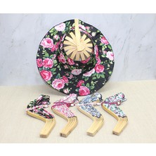 Larimar Ahşap Şapkalı Yelpaze