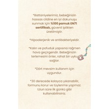 Nami Baby Organics  Pamuk Gökkuşağı Desenli Bebek Battaniyesi – (80X90 Cm)
