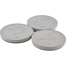 Akrep Burcu (Scorpio) Beton Bardak Altlığı