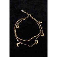 Altın Hilal Model Asansör ve Singapur Zincir Çelik Halhal