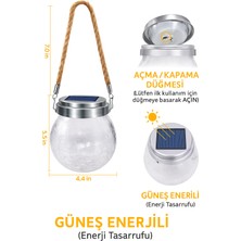 2'li Güneş Enerjili Dekoratif Fener – Bahçenize Sıcaklık Katın Geceyi Büyüleyici Hale Getirin
