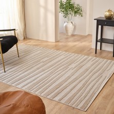 Kaşmir Halı Iskandinav Frode Beige 100X300 cm Salon Mutfak Halısı Yolluk Kilim