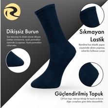 Pamuklu Erkek Düz Dikişsiztenis Çorap Premium 5'li