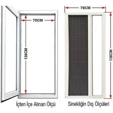 Sineklik Akordiyon Kapı Pencere Sinekliği Kahverengi