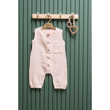 Müslin Uzun Atlet Tulum – 3-24 Ay | %100 Pamuk Bebek Yazlık Tulum