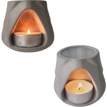 2'li Set Brüt Beton Buhurdanlık