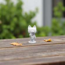 Krh 3D Print Şans Kedisi Figürü – Dekoratif Mini Maneki Neko
