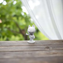 Krh 3D Print Şans Kedisi Figürü – Dekoratif Mini Maneki Neko