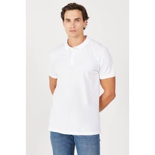Wrangler Regular Fit Beyaz Erkek Polo Yaka T-Shirt MW211837100