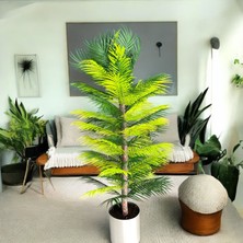 Yapay Ağaç 150  cm Parlak Gümüş Saksıda