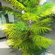 Yapay Ağaç 150  cm Parlak Gümüş Saksıda