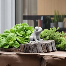 Krh 3D Print Sevimli Kurbağa Figürü – Dekoratif Masa Üstü