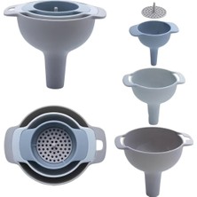 4 Parça Süzgeçli Sıvı Aktarma Aparatı Sıvı Yağ Baharat Bakliyat Doldurma Aktarma