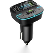 Store F9 Araç Fm Transmitter 5. 3 Bluetooth Araç Kiti USB Type- C Hızlı Şarj Çıkışlı Çakmaklık Girişli (F9)