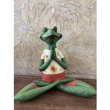 Kurbağa Yogacı Bahçe Balkon Dekor Ürünü
