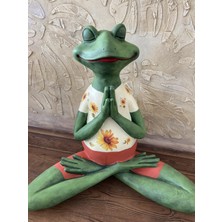 Kurbağa Yogacı Bahçe Balkon Dekor Ürünü