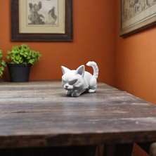 Krh 3D Print Sinirli Kedi Figürü – 3D Dekoratif Biblo