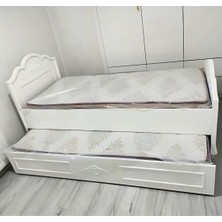 Beyaz Inci Çıtalı Model Mdf Karyola
